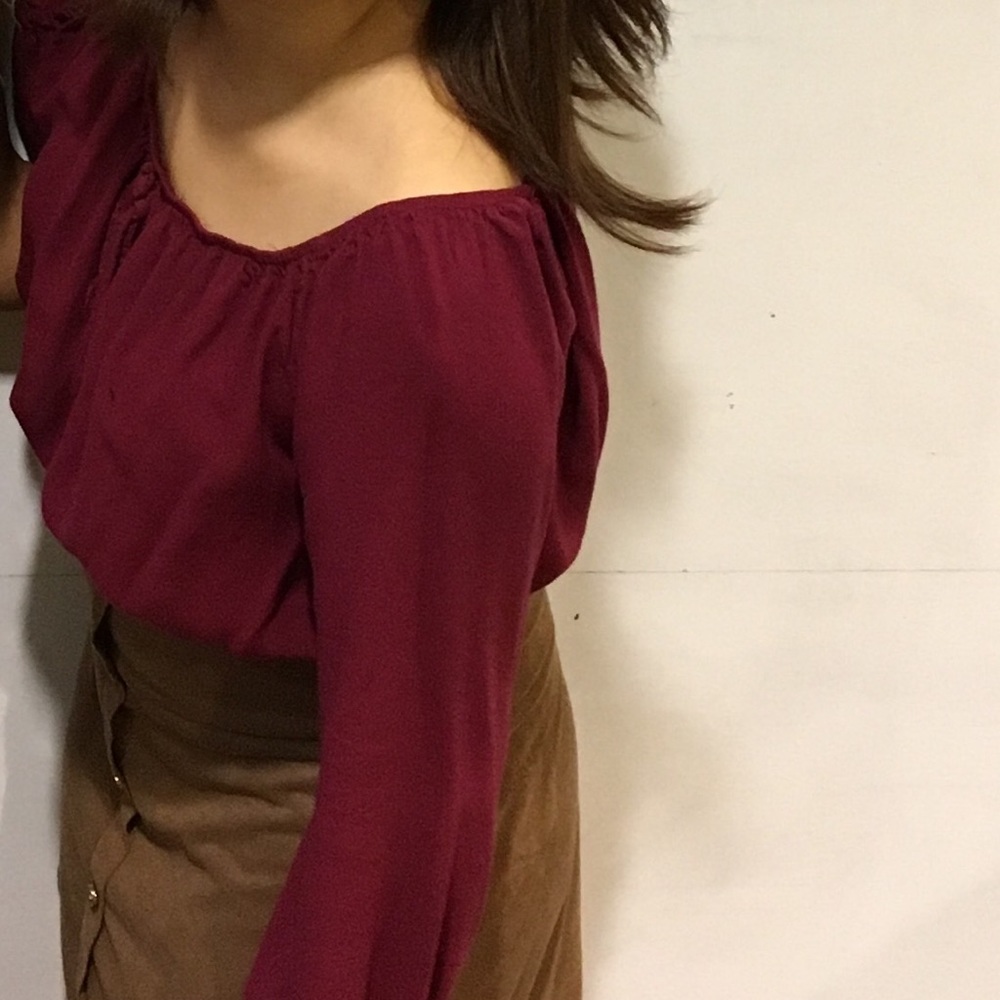 Raspberry crop top